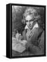 Ludwig Van Beethoven Composing His 'Missa Solemnis', 1819-Joseph Karl Stieler-Framed Stretched Canvas