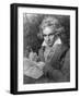 Ludwig Van Beethoven Composing His 'Missa Solemnis', 1819-Joseph Karl Stieler-Framed Giclee Print