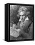 Ludwig Van Beethoven Composing His 'Missa Solemnis', 1819-Joseph Karl Stieler-Framed Stretched Canvas