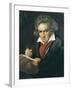 Ludwig Van Beethoven Composing the Missa Solemnis-Joseph Karl Stieler-Framed Art Print