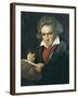 Ludwig Van Beethoven Composing the Missa Solemnis-Joseph Karl Stieler-Framed Art Print