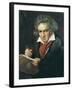 Ludwig Van Beethoven Composing the Missa Solemnis-Joseph Karl Stieler-Framed Art Print