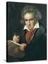 Ludwig Van Beethoven Composing the Missa Solemnis-Joseph Karl Stieler-Stretched Canvas