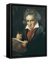 Ludwig Van Beethoven Composing the Missa Solemnis-Joseph Karl Stieler-Framed Stretched Canvas