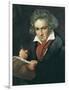 Ludwig Van Beethoven Composing the Missa Solemnis-Joseph Karl Stieler-Framed Art Print