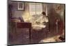 Ludwig Van Beethoven Composing-null-Mounted Photographic Print