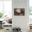 Ludwig Van Beethoven Composing-null-Framed Stretched Canvas displayed on a wall