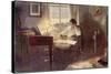 Ludwig Van Beethoven Composing-null-Stretched Canvas