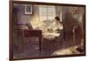 Ludwig Van Beethoven Composing-null-Framed Photographic Print