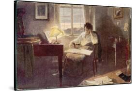 Ludwig Van Beethoven Composing-null-Stretched Canvas