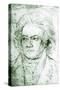 Ludwig van Beethoven drawing-August Karl Friedrich von Kloeber-Stretched Canvas