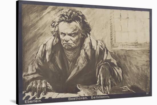 Ludwig Van Beethoven, German Composer and Pianist (1770-1827)-Gustav Heinrich Eberlein-Stretched Canvas