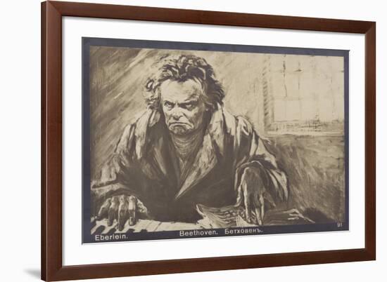 Ludwig Van Beethoven, German Composer and Pianist (1770-1827)-Gustav Heinrich Eberlein-Framed Giclee Print