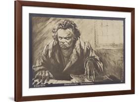 Ludwig Van Beethoven, German Composer and Pianist (1770-1827)-Gustav Heinrich Eberlein-Framed Giclee Print