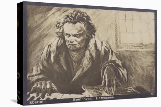 Ludwig Van Beethoven, German Composer and Pianist (1770-1827)-Gustav Heinrich Eberlein-Stretched Canvas