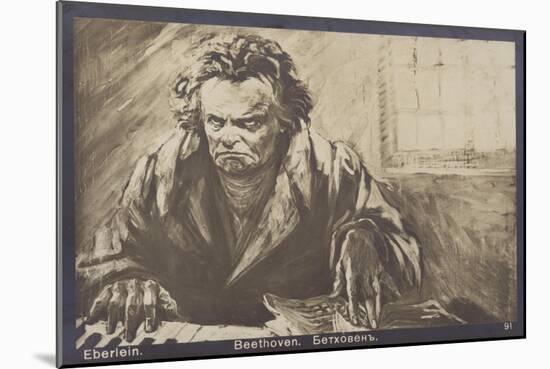 Ludwig Van Beethoven, German Composer and Pianist (1770-1827)-Gustav Heinrich Eberlein-Mounted Giclee Print