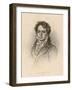 Ludwig Van Beethoven German Composer Portrait in 1814-null-Framed Art Print