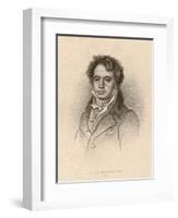 Ludwig Van Beethoven German Composer Portrait in 1814-null-Framed Art Print