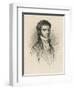 Ludwig Van Beethoven German Composer Portrait in Vienna, 1801-null-Framed Art Print
