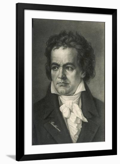 Ludwig Van Beethoven German Composer Portrait-null-Framed Photographic Print