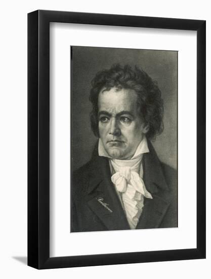 Ludwig Van Beethoven German Composer Portrait-null-Framed Photographic Print