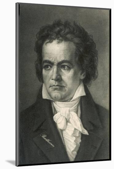 Ludwig Van Beethoven German Composer Portrait-null-Mounted Photographic Print