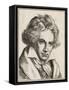 Ludwig Van Beethoven German Composer-null-Framed Stretched Canvas