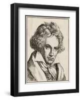 Ludwig Van Beethoven German Composer-null-Framed Photographic Print