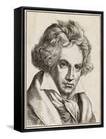 Ludwig Van Beethoven German Composer-null-Framed Stretched Canvas