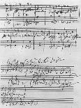 Portion of the Manuscript of Beethoven's Sonata in A, Opus 101-Ludwig Van Beethoven-Framed Giclee Print