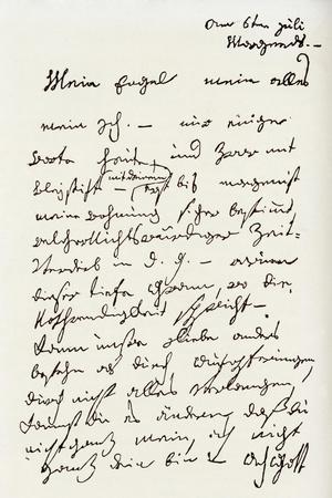 Letter from Beethoven to 'The Immortal Beloved'
