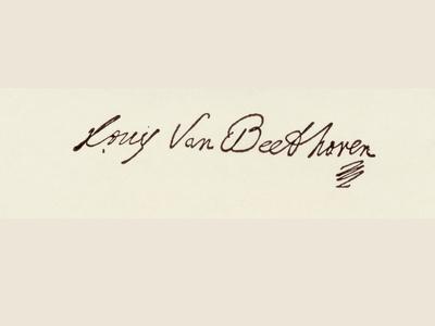 Signature of Ludvig Van Beethoven