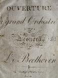 Title Page of Score for Sonata Appassionata-Ludwig Van Beethoven-Giclee Print