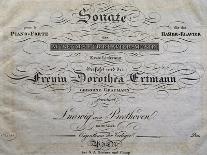 Title Page of Score for Pastoral Symphony No 6 in F Major, Opus 68-Ludwig Van Beethoven-Giclee Print