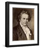 Ludwig Van Beethoven-null-Framed Premium Giclee Print