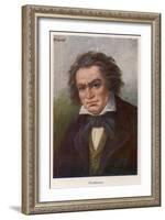 Ludwig Van Beethoven-null-Framed Art Print