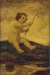 Cupid Fishing-Ludwig von Zumbusch-Framed Stretched Canvas