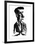 Ludwig Wittgenstein, Caricature-Gary Gastrolab-Framed Photographic Print