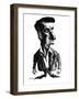 Ludwig Wittgenstein, Caricature-Gary Gastrolab-Framed Photographic Print