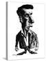 Ludwig Wittgenstein, Caricature-Gary Gastrolab-Stretched Canvas