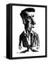 Ludwig Wittgenstein, Caricature-Gary Gastrolab-Framed Stretched Canvas