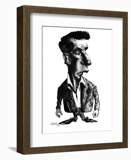 Ludwig Wittgenstein, Caricature-Gary Gastrolab-Framed Photographic Print