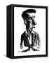 Ludwig Wittgenstein, Caricature-Gary Gastrolab-Framed Stretched Canvas