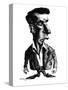 Ludwig Wittgenstein, Caricature-Gary Gastrolab-Stretched Canvas