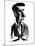 Ludwig Wittgenstein, Caricature-Gary Gastrolab-Mounted Photographic Print