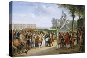Ludwig XIV, at the Unveiling of the Sculpture Milon of Croton from P. Puget, 1814-Gabriel Lemonnier-Stretched Canvas