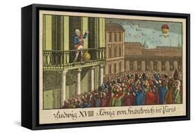 Ludwig XVIII König Von Frankreich in Paris, Pub. 1814-null-Framed Stretched Canvas