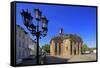 Ludwigsplatz Square and Church of St. Ludwig in Saarbrucken, Saarland, Germany, Europe-Hans-Peter Merten-Framed Stretched Canvas