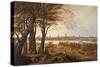 Luebeck as Seen from the East, from the Direction of Marli, C. 1840-Carl Rottmann-Stretched Canvas