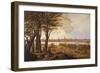 Luebeck as Seen from the East, from the Direction of Marli, C. 1840-Carl Rottmann-Framed Giclee Print